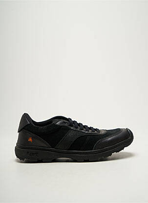 Baskets nubuck bout rond noir ART homme