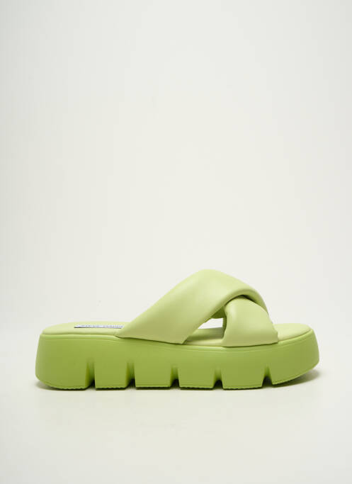 Mules/sabots bout ouvert talon de 4 à 6cm vert STEVE MADDEN femme