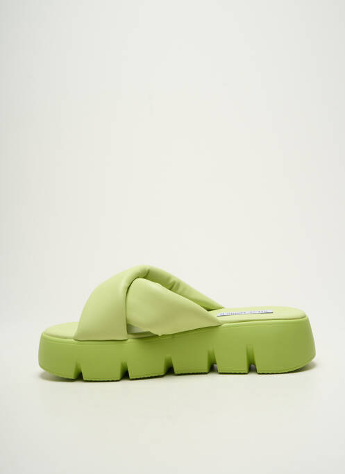 Mules/sabots bout ouvert talon de 4 à 6cm vert STEVE MADDEN femme