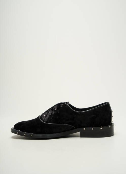 Derbies bout rond talon plat jusqu'à 3cm noir BRONX femme