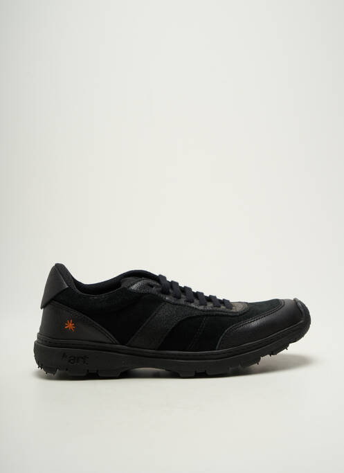 Baskets nubuck bout rond noir ART homme