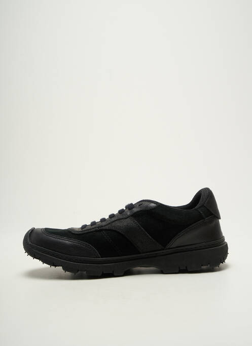 Baskets nubuck bout rond noir ART homme