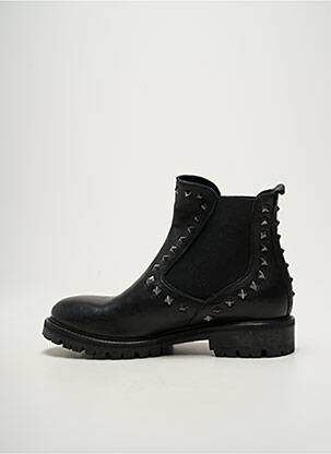 Bottines/boots matière lisse talon plat jusqu'à 3cm noir KEB femme