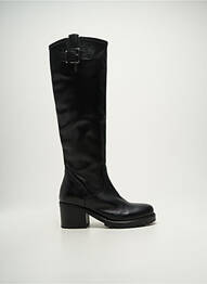 Bottes matière lisse talon de 4 à 6cm noir KEB femme
