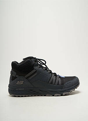 Baskets bout rond talon plat jusqu'à 3cm gris SKECHERS femme