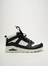 Baskets matière lisse talon de 4 à 6cm noir SKECHERS femme