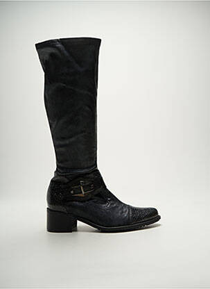 Bottes bout pointu talon de 4 à 6cm noir FRANCE MODE femme