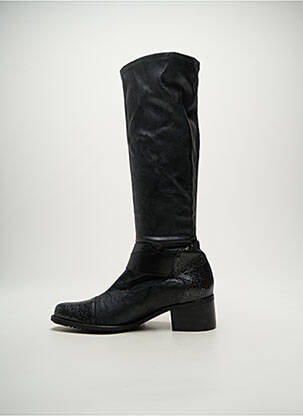 Bottes bout pointu talon de 4 à 6cm noir FRANCE MODE femme