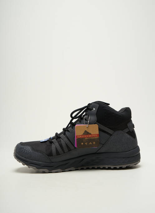 Baskets bout rond talon plat jusqu'à 3cm gris SKECHERS femme