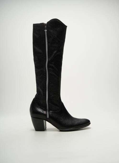 Bottes cubain talon de 4 à 6cm noir FRANCE MODE femme