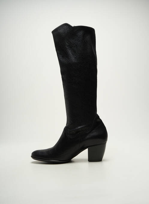 Bottes cubain talon de 4 à 6cm noir FRANCE MODE femme
