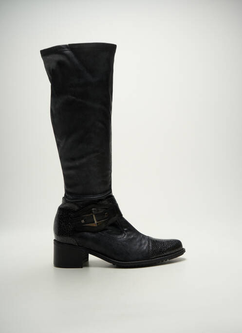 Bottes bout pointu talon de 4 à 6cm noir FRANCE MODE femme
