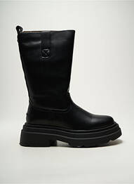 Bottes matière lisse talon de 4 à 6cm noir BUFFALO femme