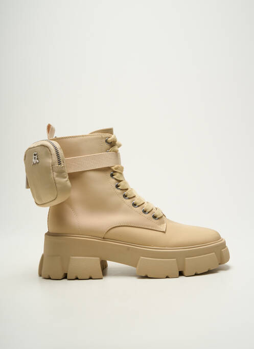Bottines/boots talon bas talon de 4 à 6cm beige STEVE MADDEN femme