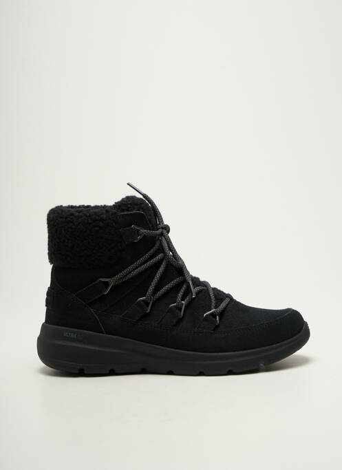 Bottines/boots fourrée talon plat jusqu'à 3cm noir SKECHERS femme