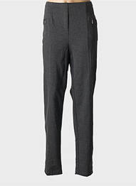 Pantalon droit stretch taille normale gris GRIFFON femme