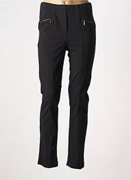 Pantalon droit stretch taille normale noir GRIFFON femme