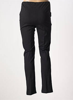 Pantalon droit stretch taille normale noir GRIFFON femme