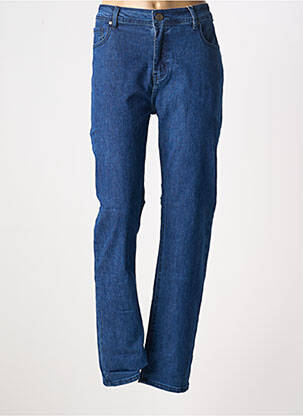 Jeans coupe droite stretch taille normale bleu GRIFFON femme