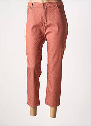 Pantalon 7/8 stretch taille normale orange GRIFFON femme