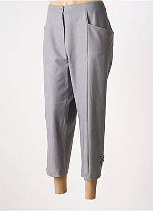 Pantacourt coupe droite taille normale gris GRIFFON femme