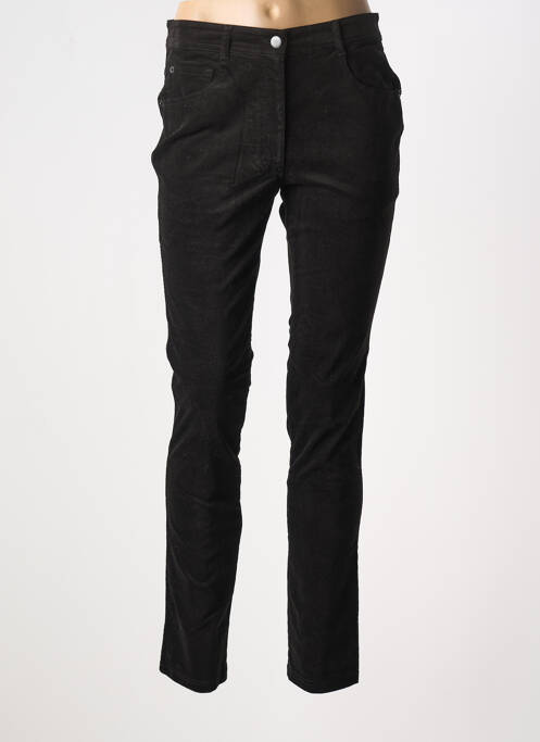 Pantalon slim stretch taille normale noir GRIFFON femme