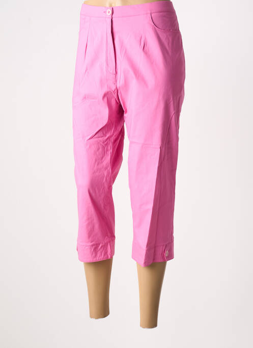 Pantacourt stretch taille normale rose GRIFFON femme