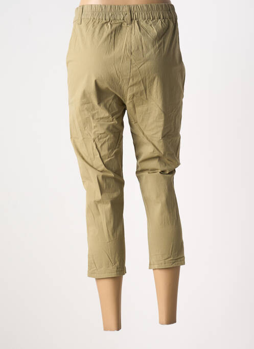Pantacourt stretch taille normale vert GRIFFON femme