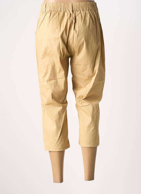 Pantacourt stretch taille normale beige GRIFFON femme
