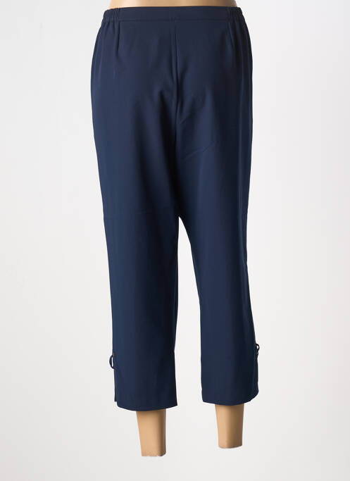 Pantacourt coupe droite taille normale bleu GRIFFON femme