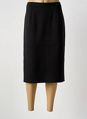 Jupe mi-longue taille à pinces noir GRIFFON femme