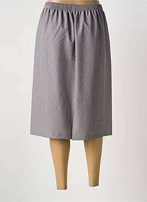 Jupe mi-longue coupe droite gris GRIFFON femme