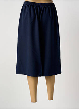 Jupe mi-longue coupe droite bleu GRIFFON femme
