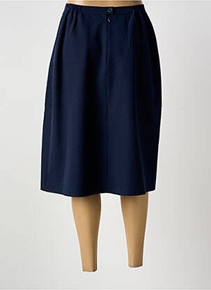 Jupe mi-longue taille haute bleu GRIFFON femme