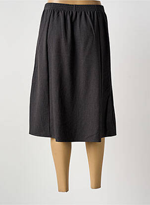 Jupe mi-longue coupe évasée gris GRIFFON femme