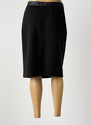 Jupe mi-longue stretch noir GRIFFON femme
