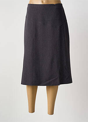 Jupe mi-longue coupe évasée gris GRIFFON femme