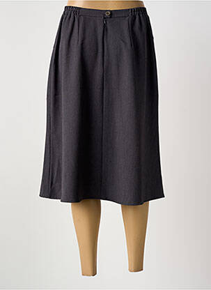 Jupe mi-longue coupe évasée gris GRIFFON femme