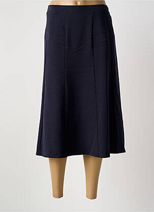 Jupe longue fermeture zippée au dos bleu GRIFFON femme