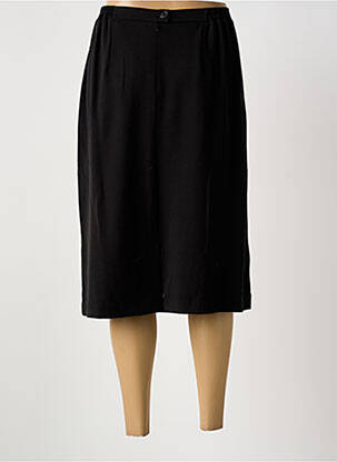 Jupe mi-longue taille à pinces noir GRIFFON femme