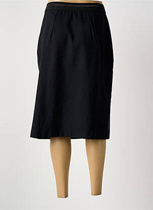 Jupe mi-longue coupe droite noir GRIFFON femme