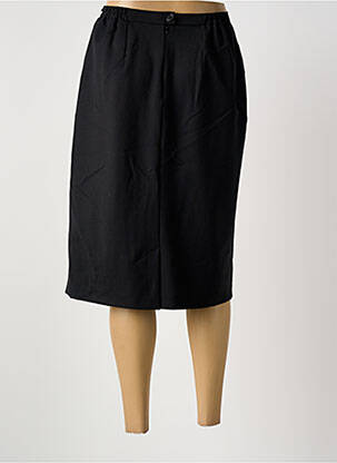 Jupe mi-longue taille à pinces noir GRIFFON femme