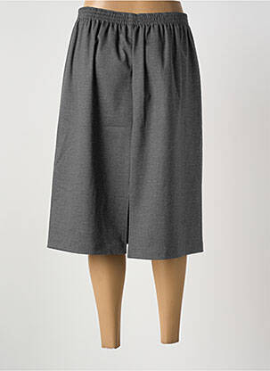 Jupe mi-longue coupe droite gris GRIFFON femme