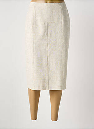 Jupe mi-longue beige GRIFFON femme
