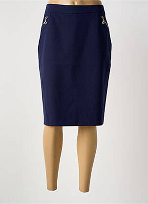 Jupe mi-longue bleu GRIFFON femme