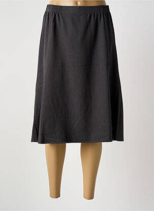 Jupe mi-longue gris GRIFFON femme
