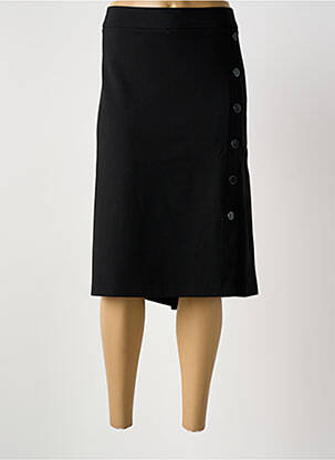 Jupe mi-longue noir GRIFFON femme