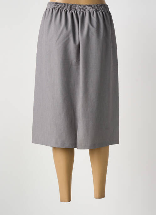 Jupe mi-longue coupe droite gris GRIFFON femme