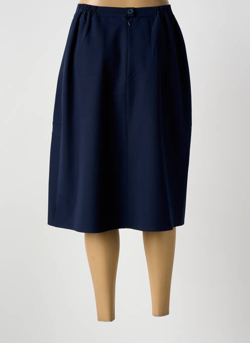 Jupe mi-longue taille haute bleu GRIFFON femme