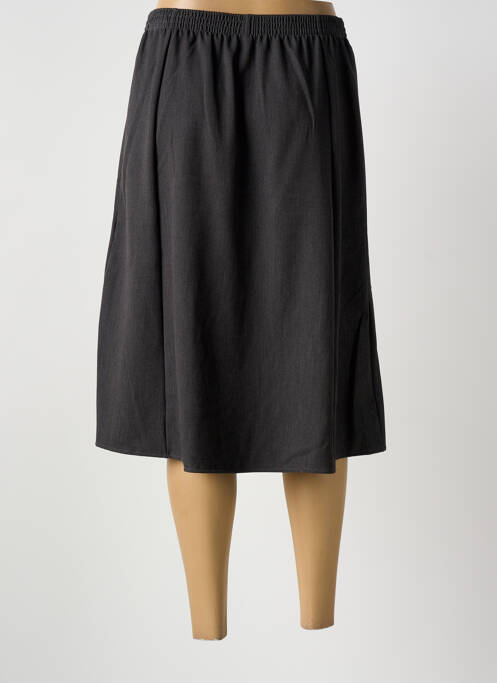 Jupe mi-longue coupe évasée gris GRIFFON femme